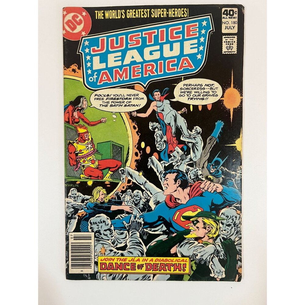 Vintage Justice League Of America No. 180 July 1980 Vol 21 DC Comics